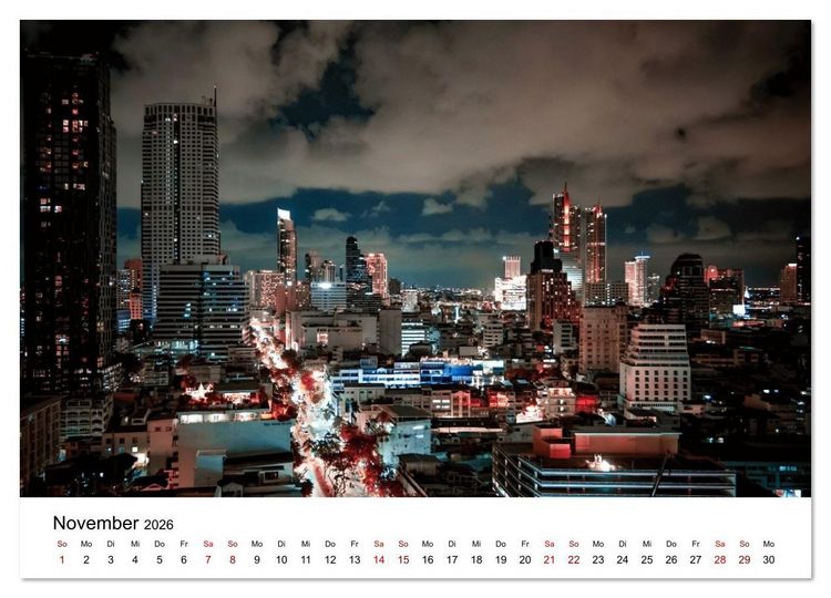 Produktbild: Sehnsuchtsland Thailand (Wandkalender 2026 DIN A2 quer), CALVENDO Monatskalender