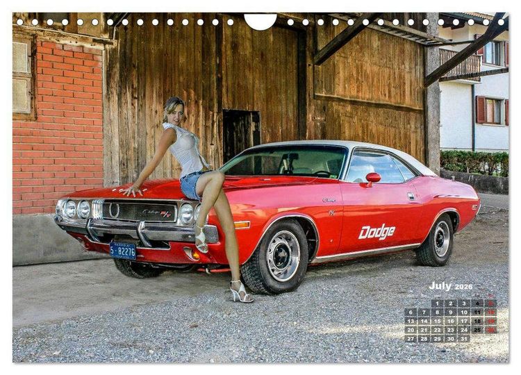 Produktbild: Girls and Cars (Wall Calendar 2026 DIN A4 landscape), CALVENDO 12 Month Wall Calendar