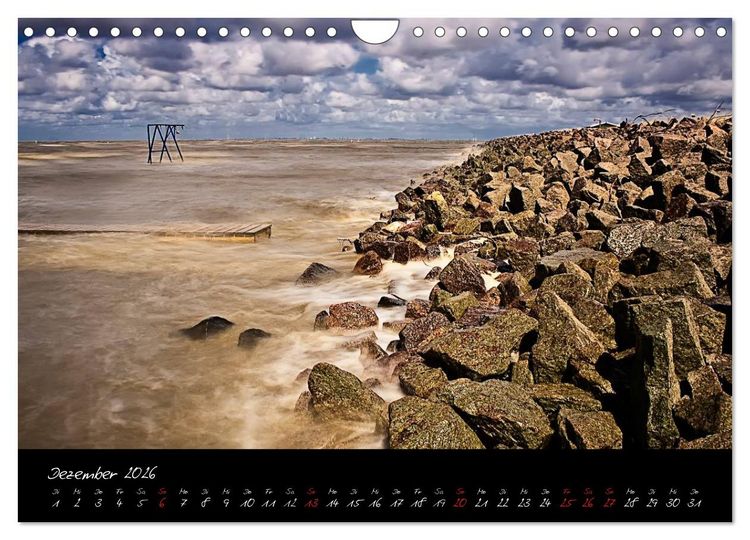 Produktbild: Friedrichskoog Buhnen und Salzwiesen (Wandkalender 2026 DIN A4 quer), CALVENDO Monatskalender