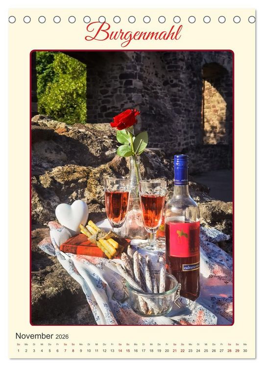 Produktbild: Aus Liebe: Picknick f&uuml;r Zwei (Tischkalender 2026 DIN A5 hoch), CALVENDO Monatskalender