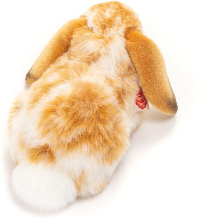 Produktbild: Teddy Hermann 93791 - Hase, Widder-Kaninchen hellbraun-wei&szlig;/gescheckt, 30 cm, liegend, Pl&uuml;schtier