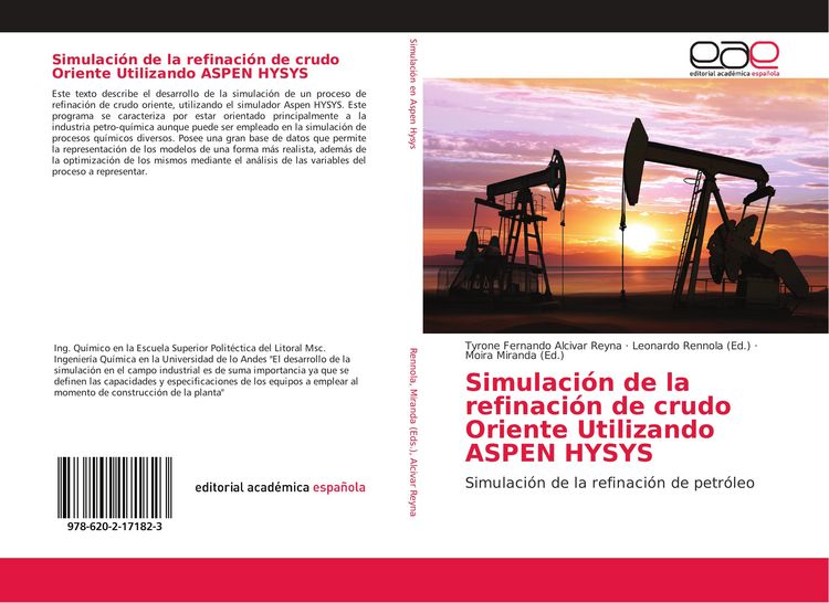 Produktbild: Simulaci&oacute;n de la refinaci&oacute;n de crudo Oriente Utilizando ASPEN HYSYS