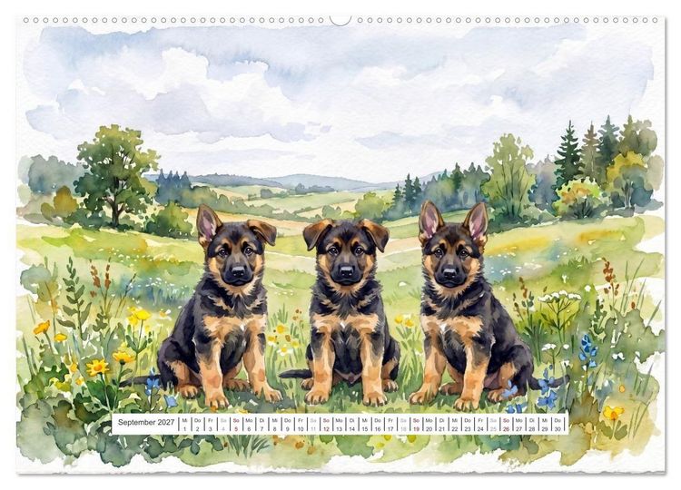 Produktbild: Treue Gef&auml;hrten (Wandkalender 2027 DIN A2 quer), CALVENDO Monatskalender