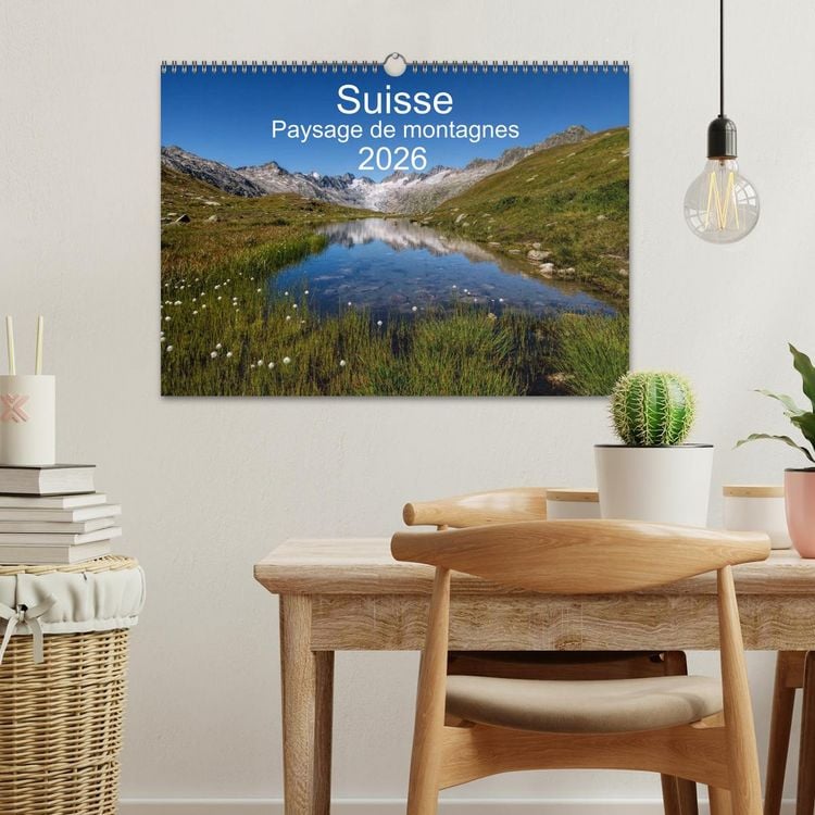 Produktbild: Suisse - Paysage de montagnes 2026 (Calendrier mural 2026 DIN A3 vertical), CALVENDO calendrier mensuel