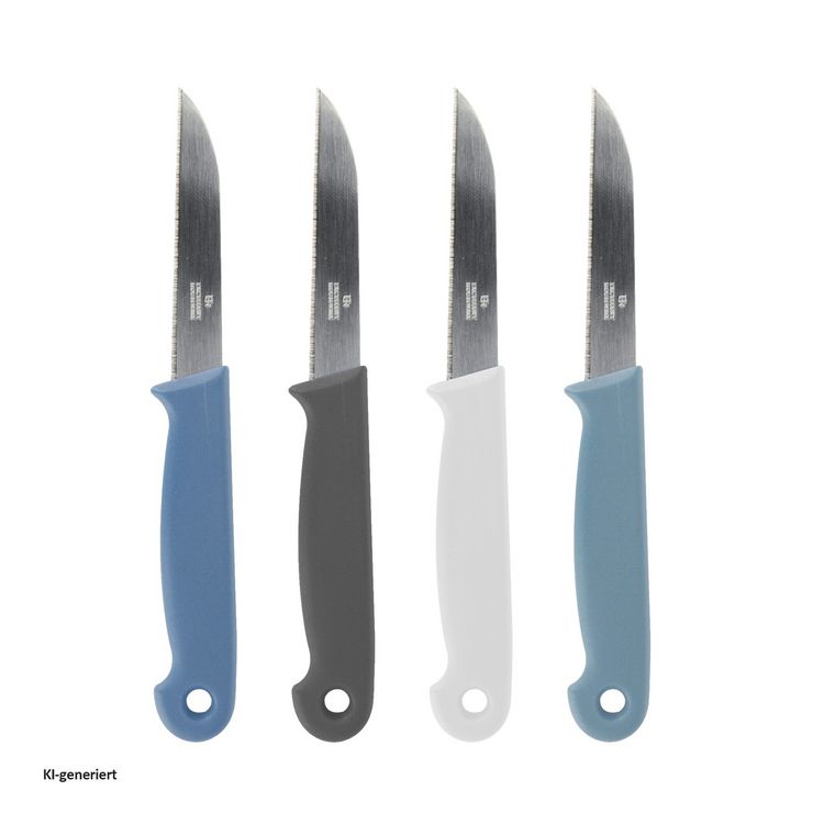 Produktbild: neuetischkultur Gem&uuml;semesser-Set, 4-teilig farbig Gem&uuml;semesser-Set, 4-teilig farbig