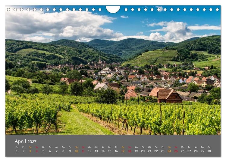 Produktbild: Eindr&uuml;cke aus dem Elsass (Wandkalender 2027 DIN A4 quer), CALVENDO Monatskalender