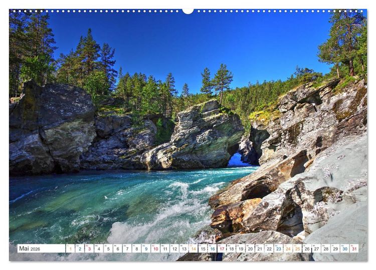 Produktbild: Norwegen PUR (hochwertiger Premium Wandkalender 2026 DIN A2 quer), Kunstdruck in Hochglanz