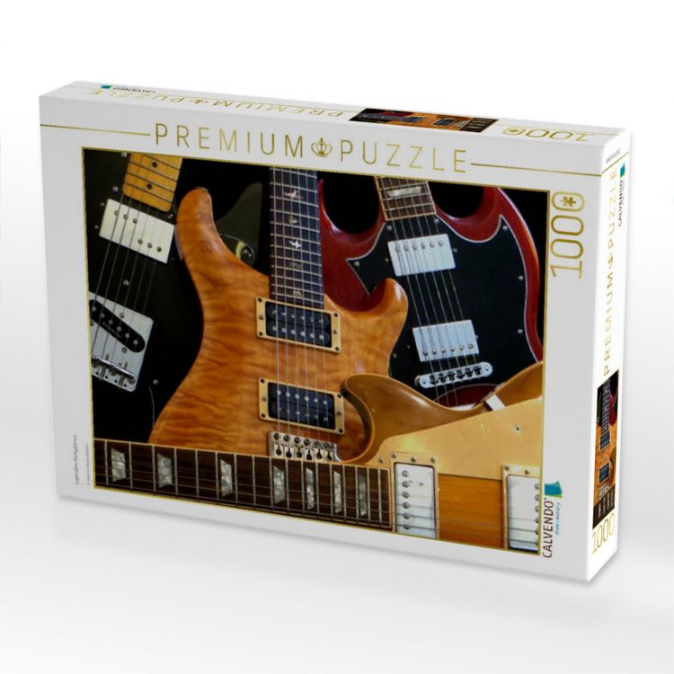 Produktbild: CALVENDO Puzzle Legend&auml;re Rockgitarren | 1000 Teile Lege-Gr&ouml;&szlig;e 64x48cm Foto-Puzzle f&uuml;r gl&uuml;ckliche Stunden