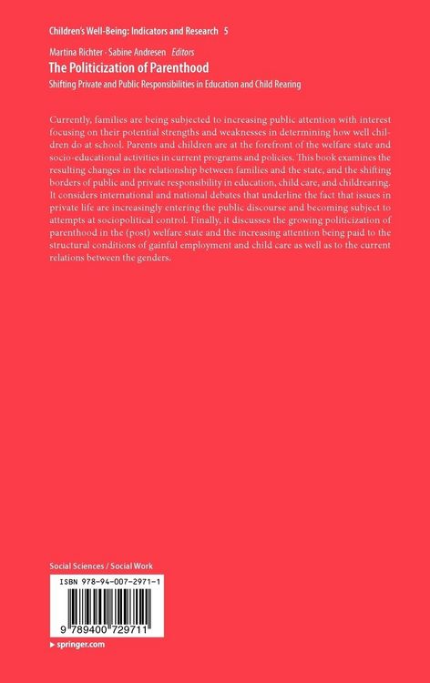 Produktbild: The Politicization of Parenthood