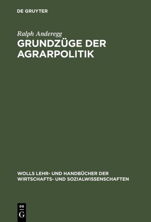 Produktbild: Grundz&uuml;ge der Agrarpolitik