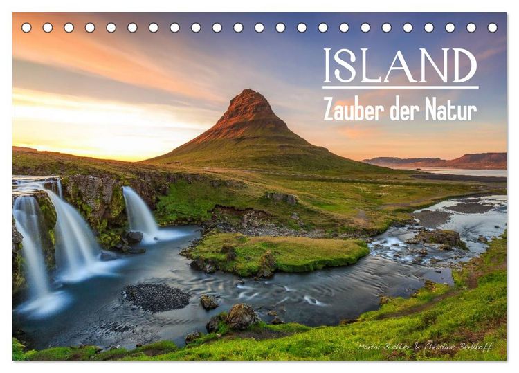 Produktbild: ISLAND - Zauber der Natur (Tischkalender 2026 DIN A5 quer), CALVENDO Monatskalender