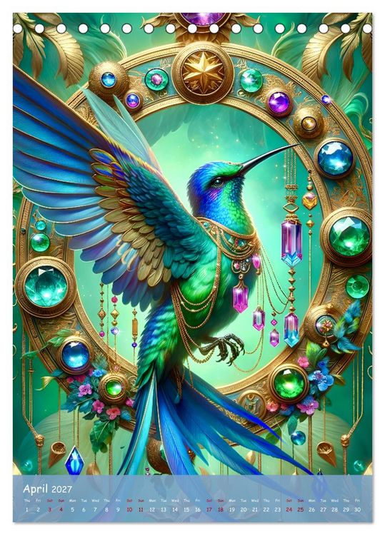 Produktbild: The Art of Power Animals (Desk Calendar 2027 DIN A5 portrait), CALVENDO 12 Month DeskCalendar