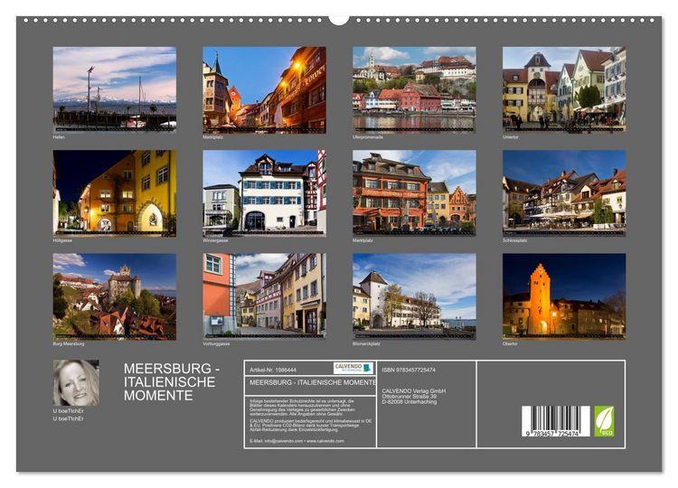 Produktbild: MEERSBURG - ITALIENISCHE MOMENTE (hochwertiger Premium Wandkalender 2026 DIN A2 quer), Kunstdruck in Hochglanz