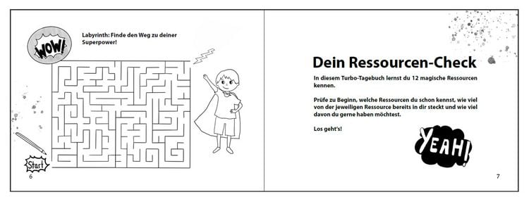 Produktbild: Supergut mit ADHS - Das Turbo-Tagebuch für deine Ressourcen