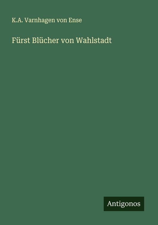 Produktbild: F&uuml;rst Bl&uuml;cher von Wahlstadt