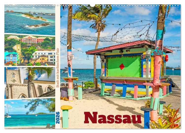 Produktbild: Nassau - Stadt mit karibischem Flair (Wandkalender 2026 DIN A2 quer), CALVENDO Monatskalender