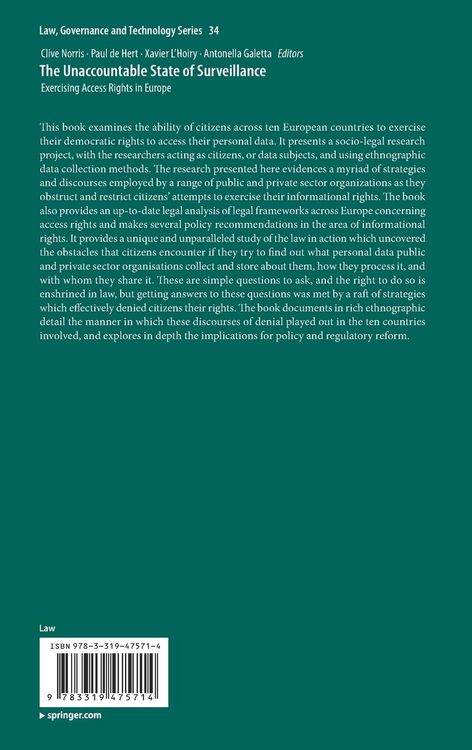 Produktbild: The Unaccountable State of Surveillance
