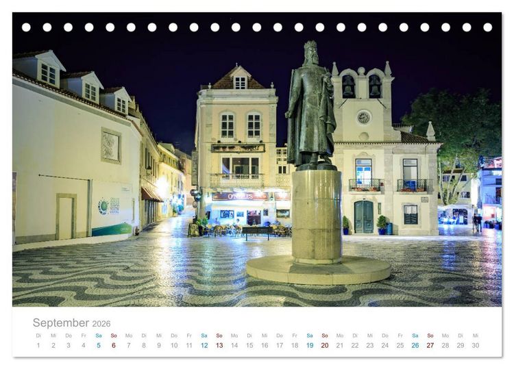 Produktbild: CASCAIS - die sch&ouml;nsten Badeorte Lissabons (Tischkalender 2026 DIN A5 quer), CALVENDO Monatskalender