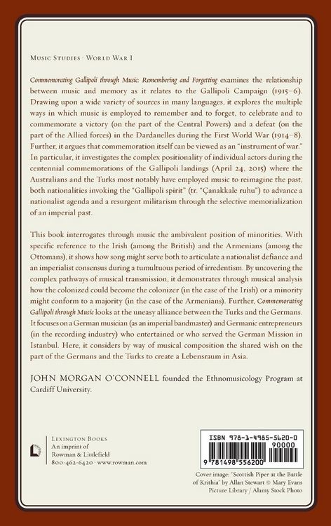 Produktbild: Commemorating Gallipoli through Music