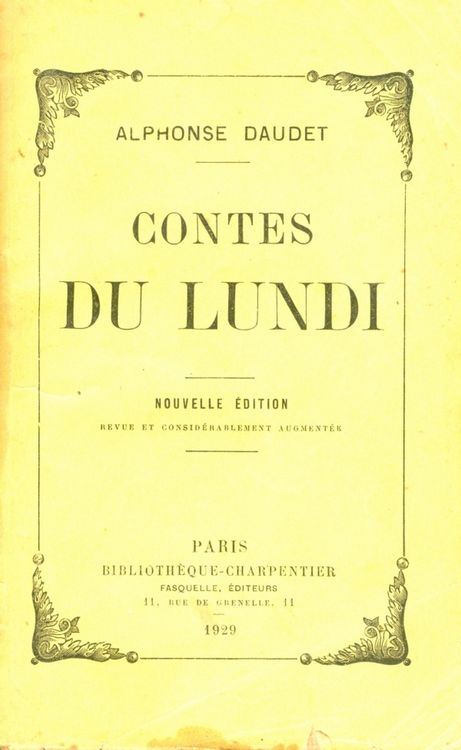 Produktbild: Les contes du lundi