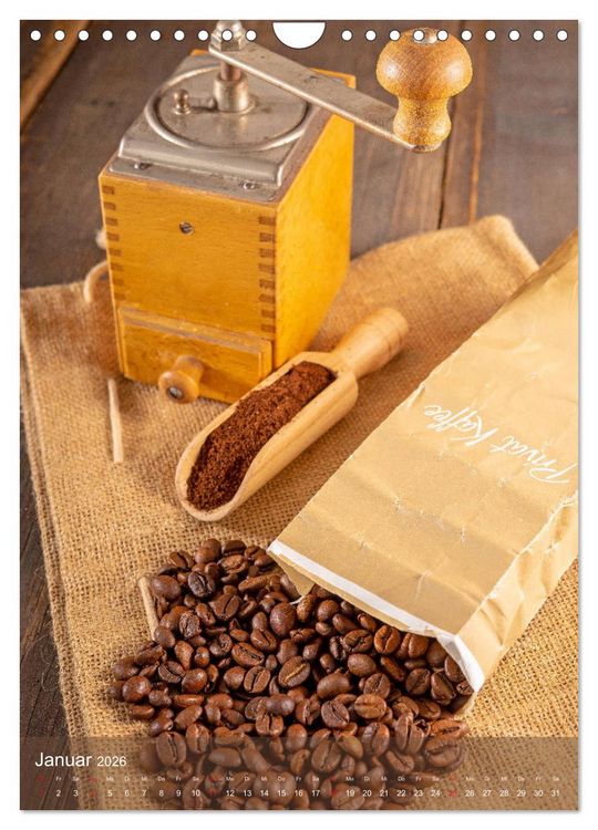 Produktbild: Kaffee f&uuml;r ein Genusserlebnis (Wandkalender 2026 DIN A4 hoch), CALVENDO Monatskalender