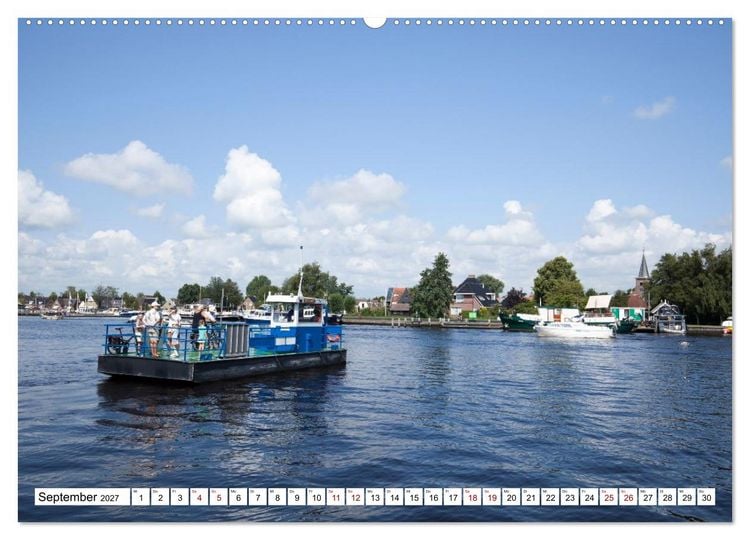 Produktbild: Hausbooturlaub Niederlande - Friesland und Groningen (Wandkalender 2027 DIN A2 quer), CALVENDO Monatskalender