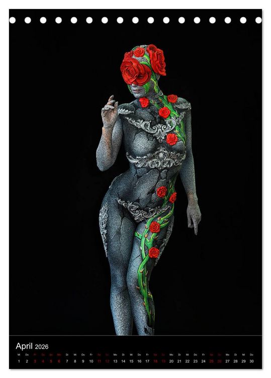 Produktbild: World Bodypainting Festival #21 (Tischkalender 2026 DIN A5 hoch), CALVENDO Monatskalender