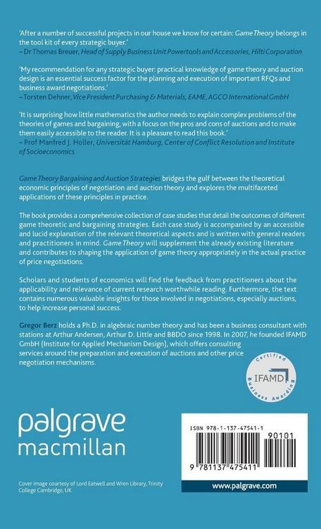 Produktbild: Game Theory Bargaining and Auction Strategies