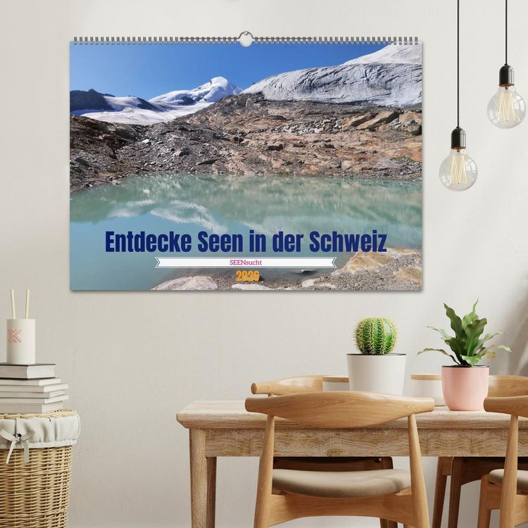 Produktbild: SEENsucht Entdecke Seen in der Schweiz (Wandkalender 2026 DIN A2 quer), CALVENDO Monatskalender