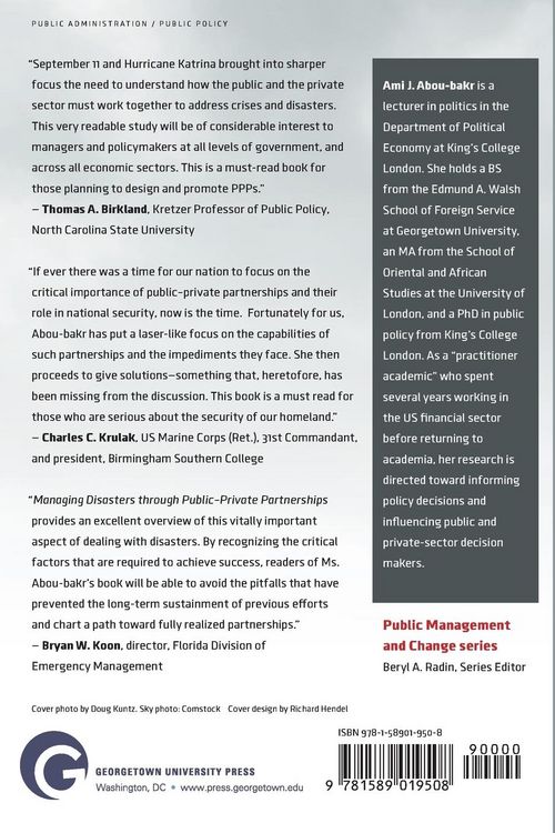 Produktbild: Managing Disasters through Public-Private Partnerships