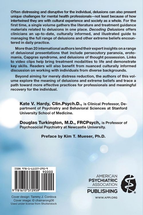 Produktbild: Decoding Delusions - A Clinician`s Guide to Working With Delusions and Other Extreme Beliefs