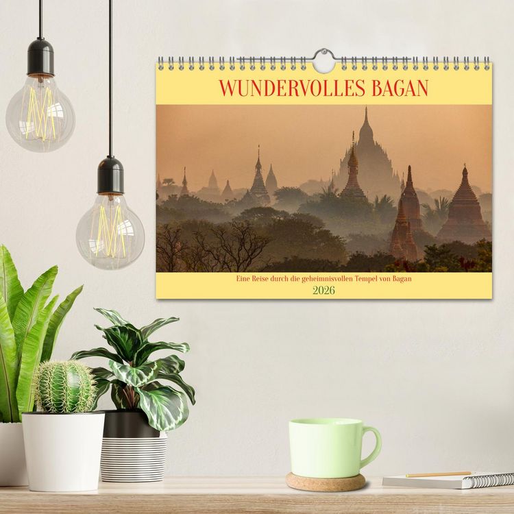 Produktbild: WUNDERVOLLES BAGAN (Wandkalender 2026 DIN A4 quer), CALVENDO Monatskalender