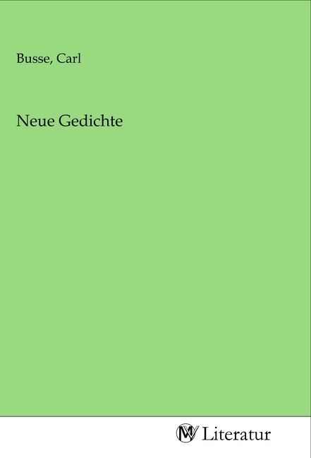 Produktbild: Neue Gedichte