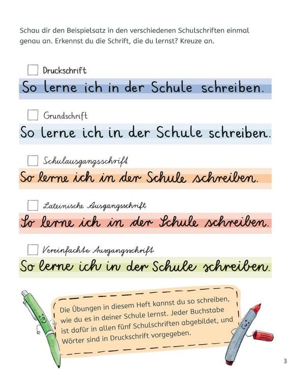 Produktbild: Schreib&uuml;bungen f&uuml;r die 1. und 2. Klasse