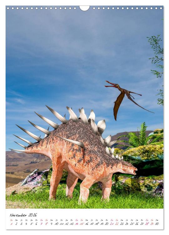 Produktbild: Dinosaurier aus der Vergangenheit (Wandkalender 2026 DIN A3 hoch), CALVENDO Monatskalender