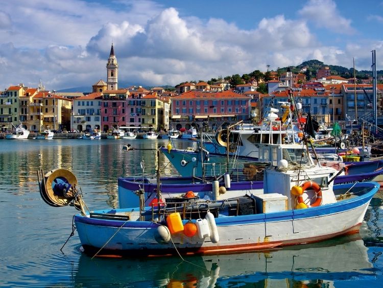 Produktbild: CALVENDO Puzzle Hafen in Imperia | 1000 Teile Lege-Gr&ouml;&szlig;e 64x48cm Foto-Puzzle f&uuml;r gl&uuml;ckliche Stunden