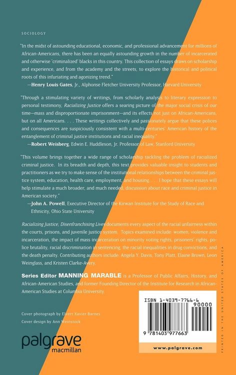 Produktbild: Racializing Justice, Disenfranchising Lives