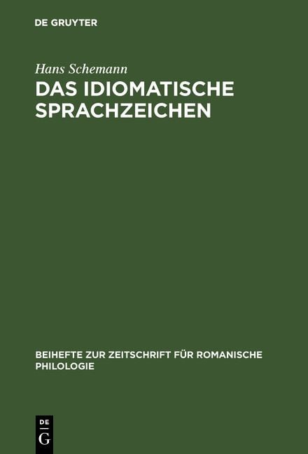 Produktbild: Das idiomatische Sprachzeichen
