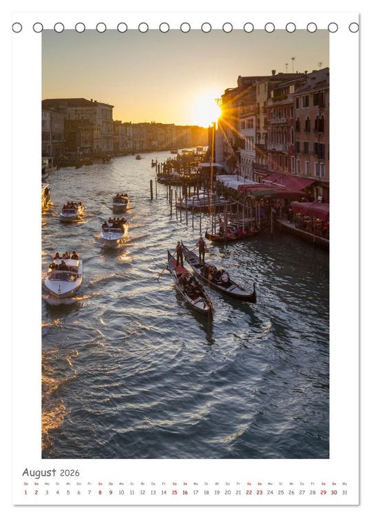 Produktbild: Venedig anders sehen (Tischkalender 2026 DIN A5 hoch), CALVENDO Monatskalender