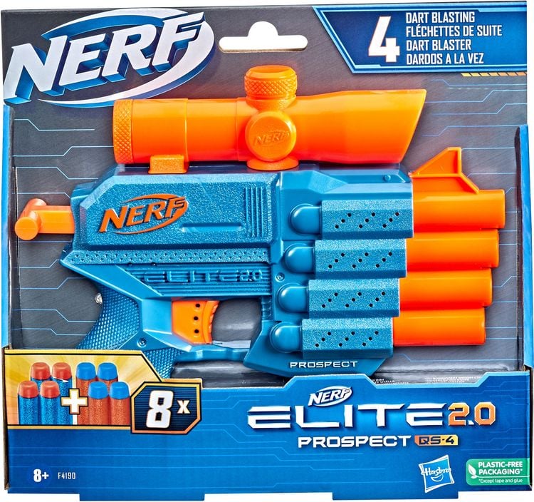 Produktbild: Hasbro F4190EU4 - Nerf Elite 2.0 Prospect QS-4, Spielzeug Blaster