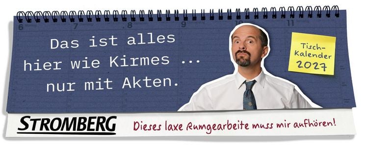 Produktbild: Stromberg Tischkalender 2027