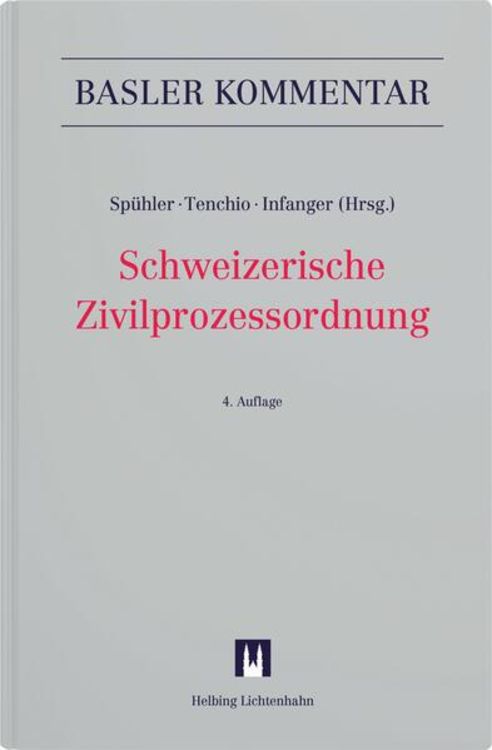 Produktbild: Schweizerische Zivilprozessordnung