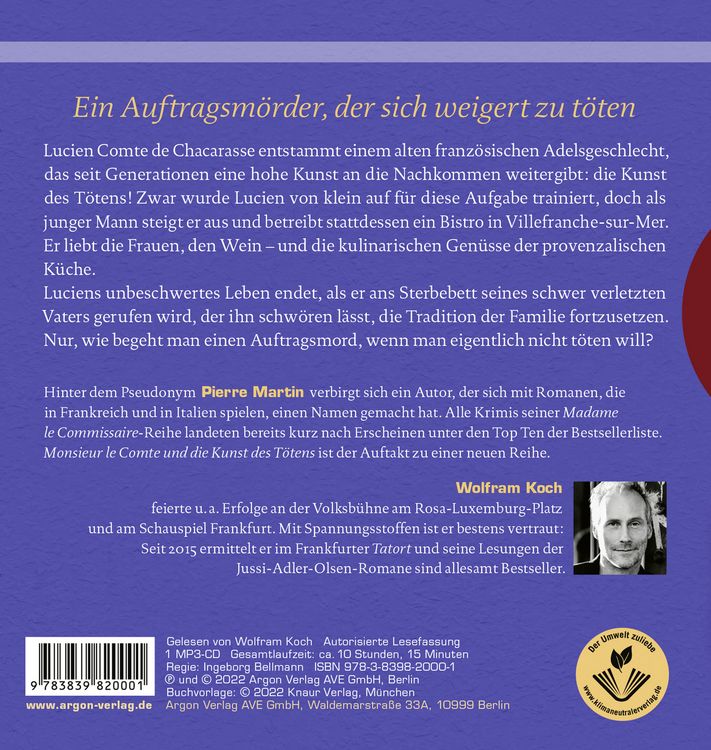Monsieur le Comte und die Kunst des Tötens