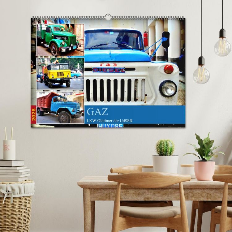 Produktbild: GAZ - LKW-Oldtimer der UdSSR (Wandkalender 2026 DIN A2 quer), CALVENDO Monatskalender
