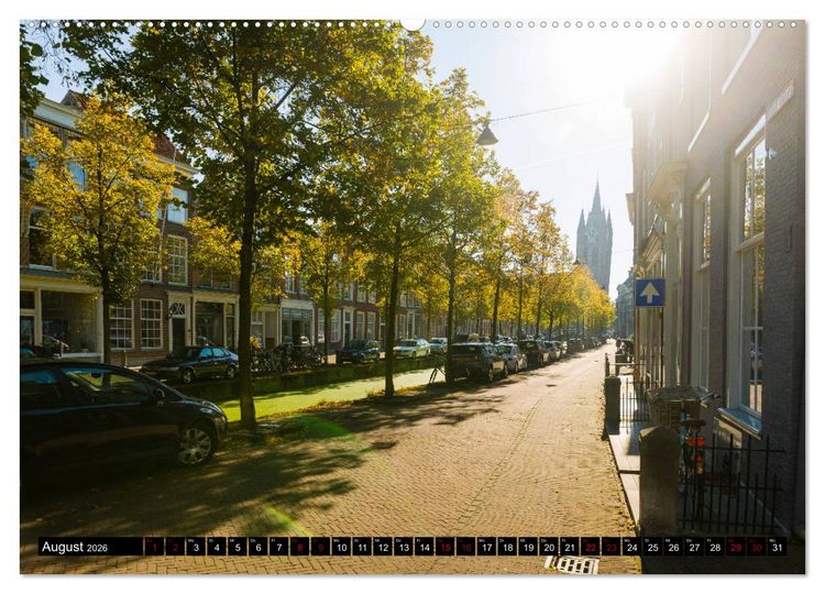 Produktbild: Zauberhaftes Delft - Perle der Niederlande (Wandkalender 2026 DIN A2 quer), CALVENDO Monatskalender