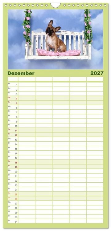 Produktbild: Familienplaner 2027 - Der Bully - Kalender Familienplaner hoch mit 5 Spalten (Wandkalender, 21 x 45 cm) CALVENDO