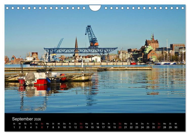 Produktbild: Rostock (Wandkalender 2026 DIN A4 quer), CALVENDO Monatskalender