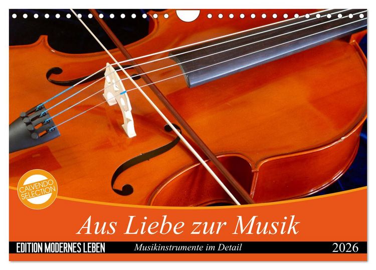 Produktbild: Aus Liebe zur Musik (Wandkalender 2026 DIN A4 quer), CALVENDO Monatskalender