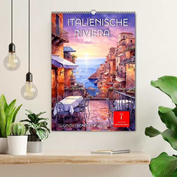 Produktbild: Italienische Riviera - wundersch&ouml;ne K&uuml;ste (Wandkalender 2026 DIN A2 hoch), CALVENDO Monatskalender