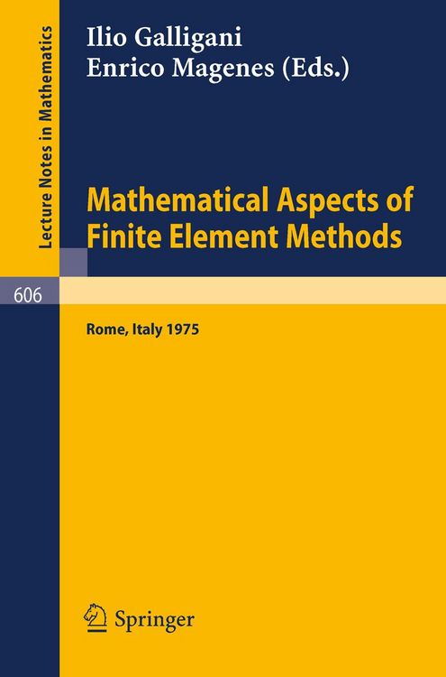 Produktbild: Mathematical Aspects of Finite Element Methods
